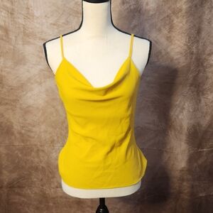 Yellow Cowl Neck Cami Top – Topshop “MINE” Line – Size Small